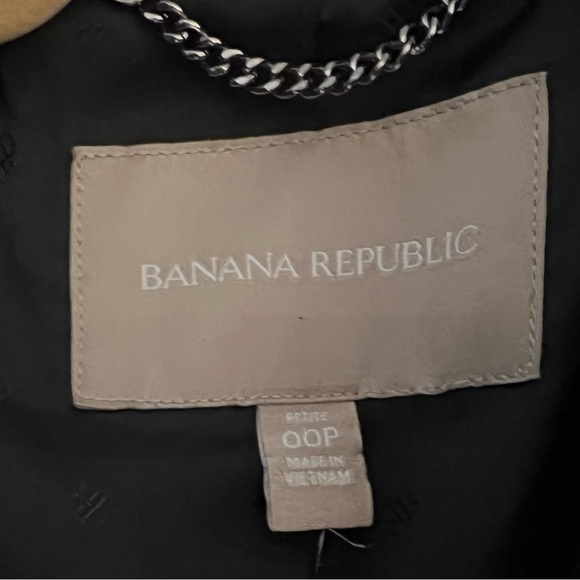 Banana Republic Tweed Jacket Leather Trim (rare)! - Picture 3 of 5